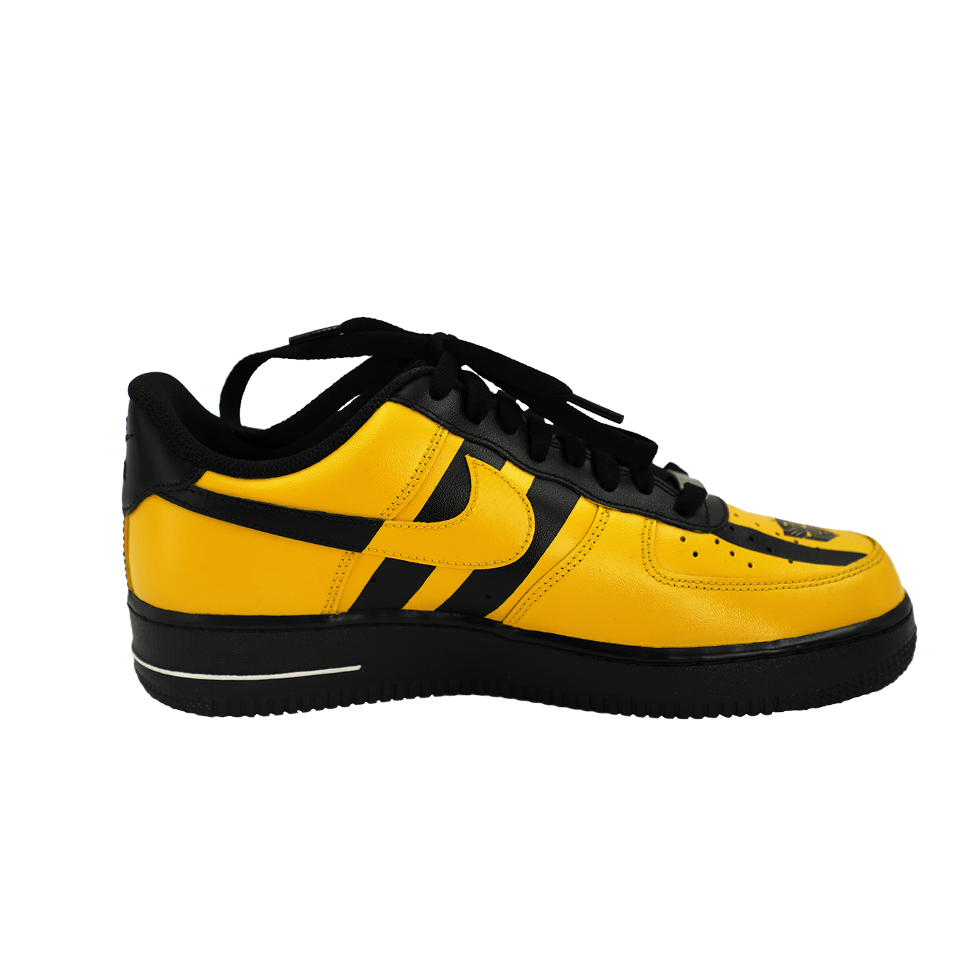 Custom Air Force 1 Yellow Black Stripes Camaro Logo