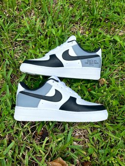 Custom Air Force 1 Black White Taylor Swift Reputation Theme - view 4