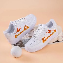 Custom Air Force 1 White Flame Pattern - view 4