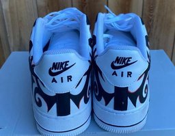 Custom Air Force 1 White Black Pattern - view 4