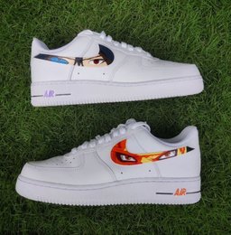 Custom Air Force 1 White Anime Eyes Design