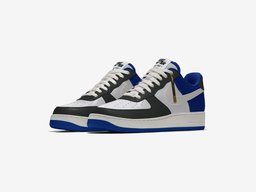 Custom Air Force 1 White Black And Blue