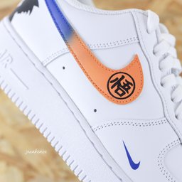 Custom Air Force 1 White Dragon Ball Theme - view 2