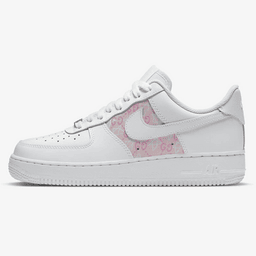 Custom Air Force 1 White Pink GG Pattern
