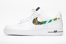 Custom Air Force 1 White With African Print Pattern
