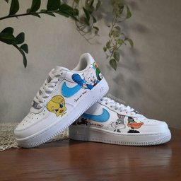Looney Tunes Blue Custom Air Force 1