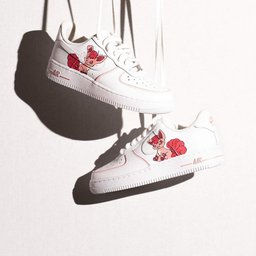 Pokemon Pattern Pink Red Custom Air Force 1
