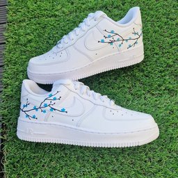 Cherry Blossom Blue Custom Air Force 1