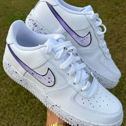 Purple Splatter Pattern Lilac Custom Air Force 1