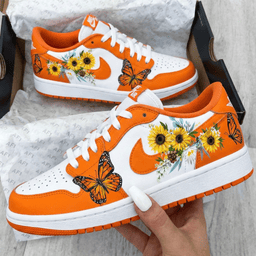 Sunflower Butterflies Orange Custom Air Force 1 - view 2