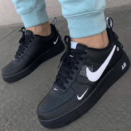 Textured Black and White Custom Air Force 1 - view 3