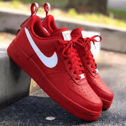 Classic Logo Red White Custom Air Force 1 - view 2