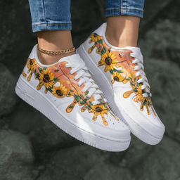Sunflower Orange Custom Air Force 1 - view 2