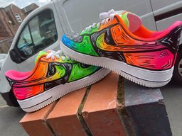 Neon Graffiti Multicolor Custom Air Force 1 - view 2