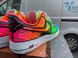Neon Graffiti Multicolor Custom Air Force 1 - view 4