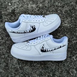 Flame Black Custom Air Force 1