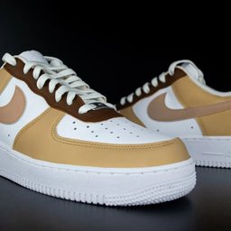 Tan with Brown Accents Custom Air Force 1 - view 2