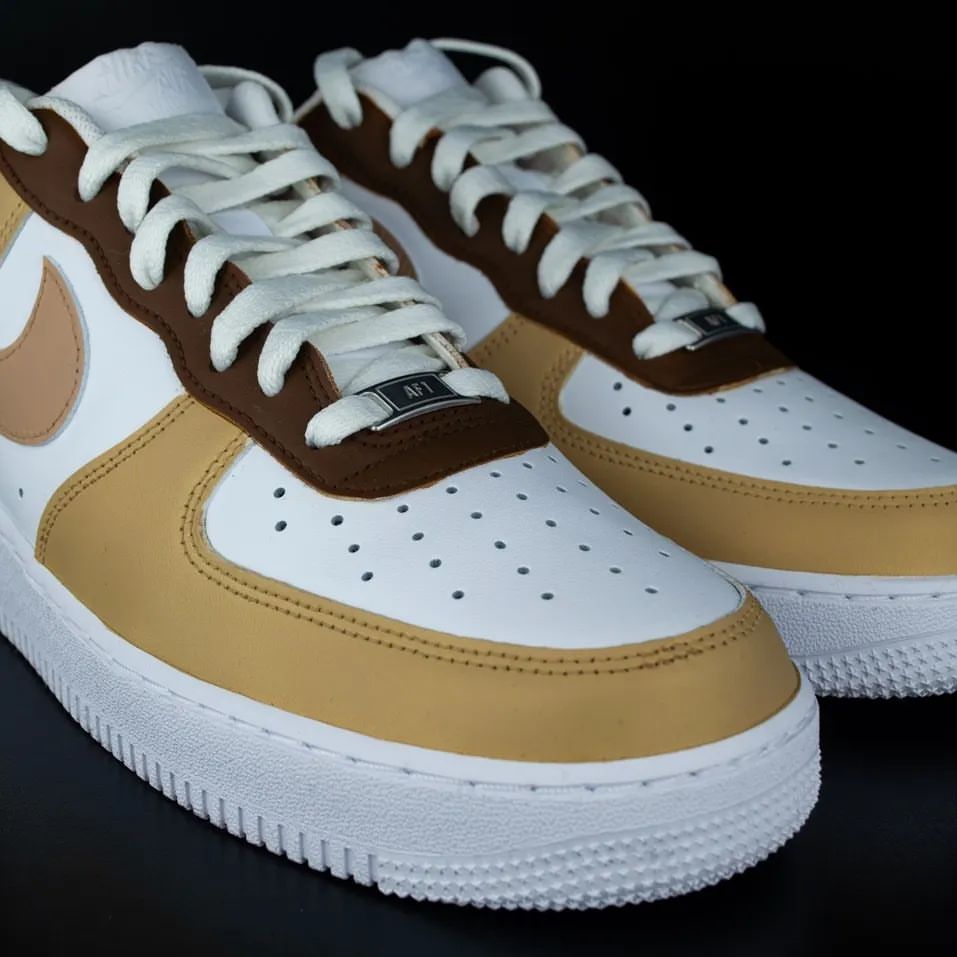 Tan with Brown Accents Custom Air Force 1