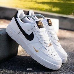Black and Gold Custom Air Force 1 - view 2