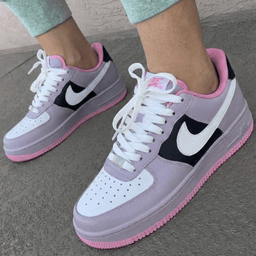 Pastel Purple Black Baby Pink Custom Air Force 1 - view 2