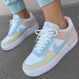 Pastel Baby Blue Baby Pink Custom Air Force 1 - view 3