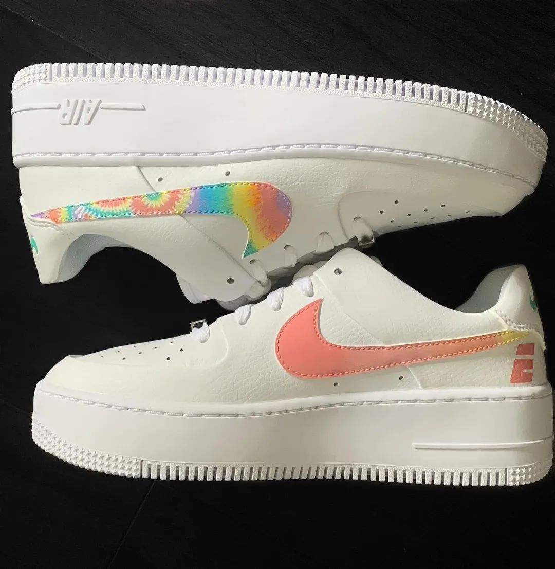 Tie - Dye Ombre Custom Air Force 1