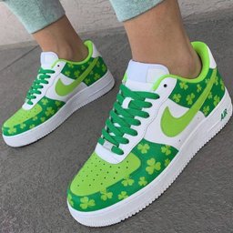 Clover Pattern Green Custom Air Force 1 - view 2