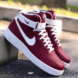 Elegant Maroon White Custom Air Force 1 - view 2