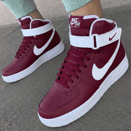 Elegant Maroon White Custom Air Force 1 - view 3