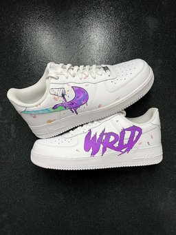 Graffiti Purple Custom Air Force 1
