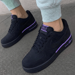Star Pattern Black Purple Custom Air Force 1 - view 3