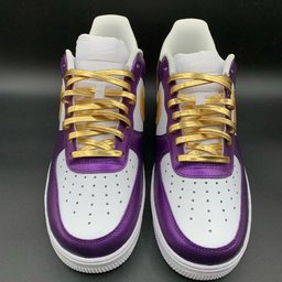 Elegant Purple Gold White Design Custom Air Force 1 - view 2