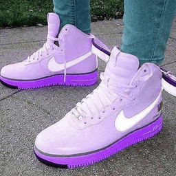 Dreamy Baby Pink Purple Custom Air Force 1 - view 3