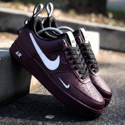Crocodile Pattern Burgundy White Custom Air Force 1 - view 2