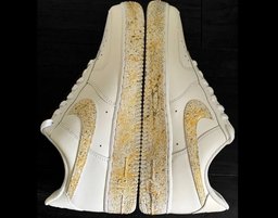 Speckled Gold Custom Air Force 1 - view 2