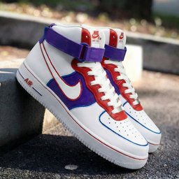 Classic Purple Red Custom Air Force 1 - view 2