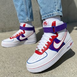 Classic Purple Red Custom Air Force 1 - view 3