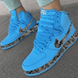 Rose Pattern Blue Custom Air Force 1 - view 3