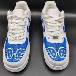 Bandana Pattern Blue Custom Air Force 1 - view 2