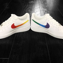 Rainbow - Tipped Swoosh Custom Air Force 1 - view 2