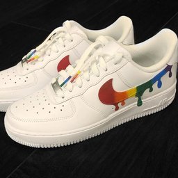 Rainbow - Tipped Swoosh Custom Air Force 1 - view 4