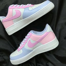 Pastel Baby Pink Baby Blue Custom Air Force 1