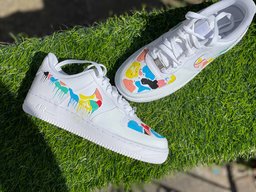 Splatter Paint Multicolor Custom Air Force 1 - view 2