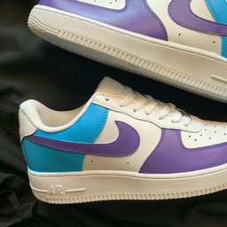 Purple with Teal Accents Custom Air Force 1 - view 2
