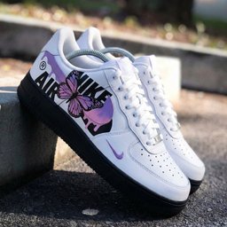 Butterfly Purple Pink Custom Air Force 1 - view 2