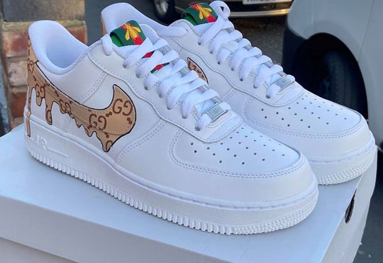 GG Pattern Brown Custom Air Force 1