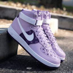 LV Pattern Baby Purple Custom Air Force 1 - view 2