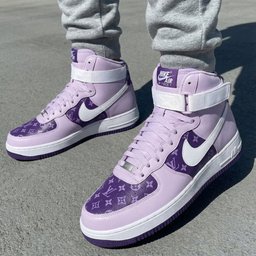 LV Pattern Baby Purple Custom Air Force 1 - view 3