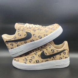 Leopard Print Beige Custom Air Force 1