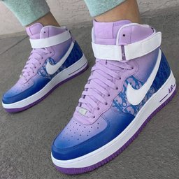 Dior Pattern Baby Purple Blue Custom Air Force 1 - view 3